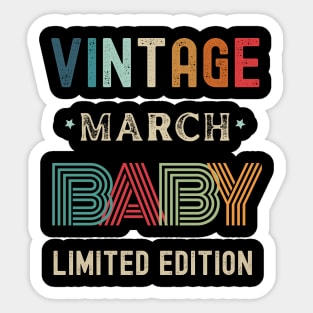 March Birthday Gift Sticker